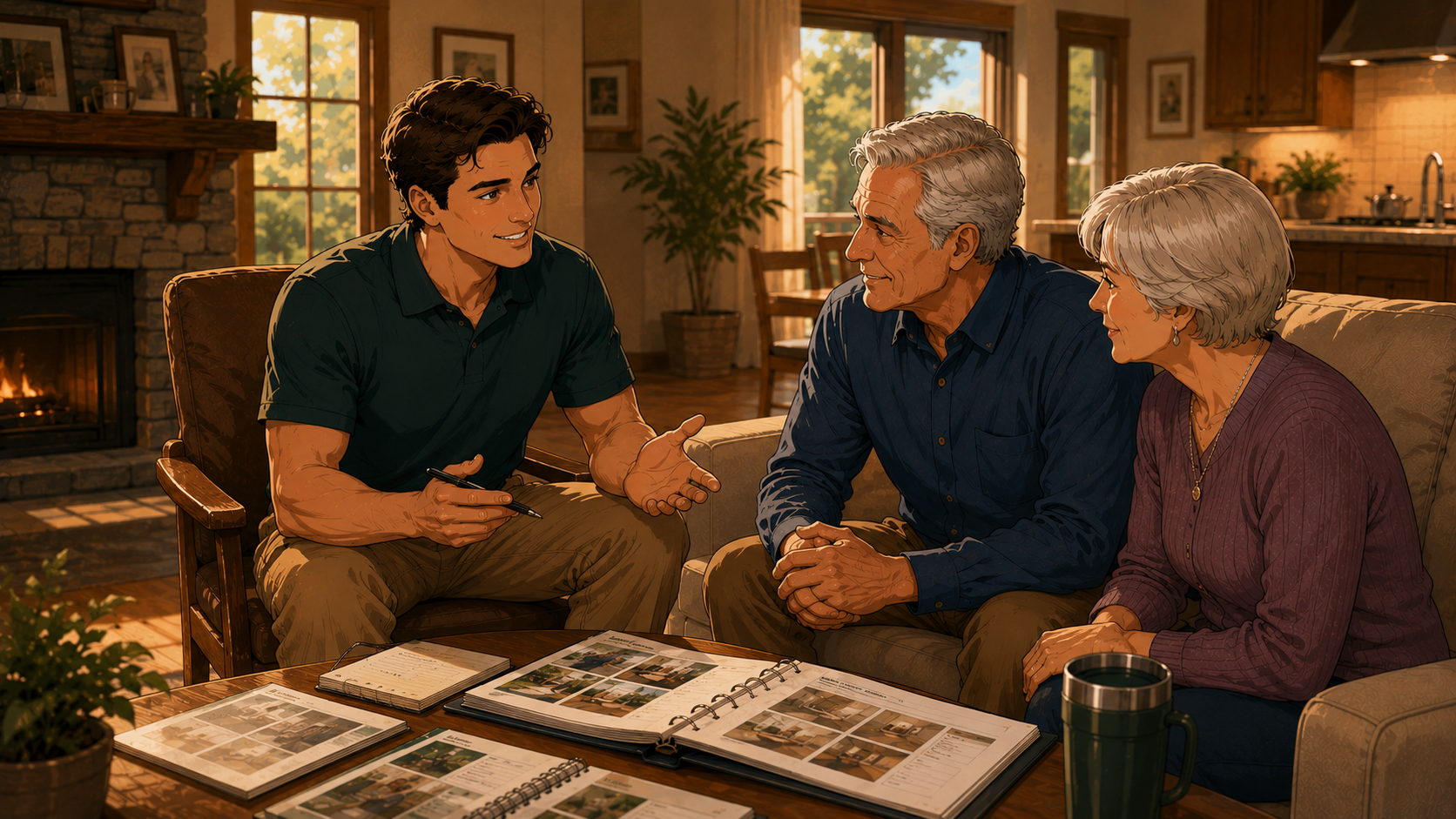 Aging In The Comfort Of Home® dealer at work in a client home